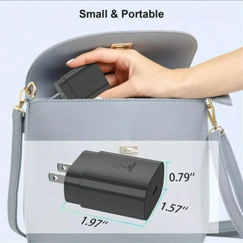 ⚡ 45W Fast Charger Type-C with USB-C Cable-Compatible with iPhone 15/16 Samsung